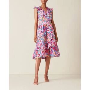 Figue Pippa Floral Tiered Ruffle Dress Size XL